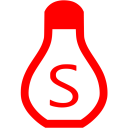 256x256 Red Salt Shaker Icon