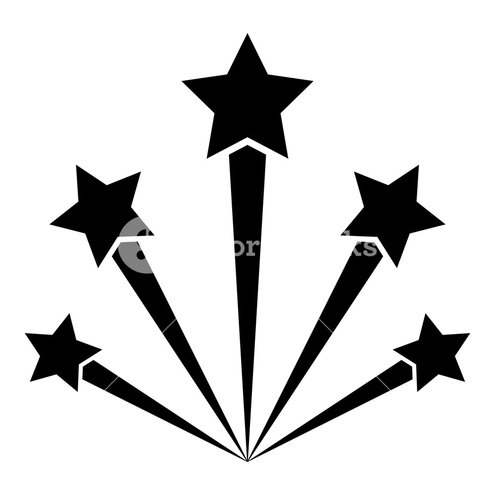 Salute Firework Icon Black Color Vector Illustration Flat Style 1000x1000 Salute Firework Icon Black Color Vector Illustration Flat Style