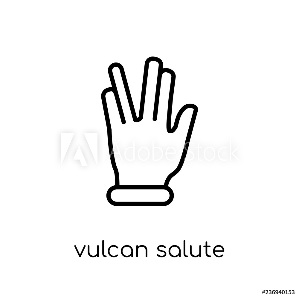 Photo Art Print Vulcan Salute Icon Europosters 1000x1000 Photo Art Print Vulcan Salute Icon Europosters
