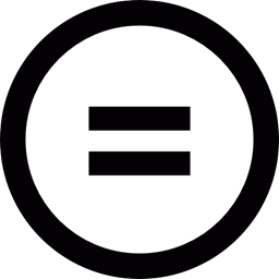 256x256 Equal, Same, Equality, Technology Icon