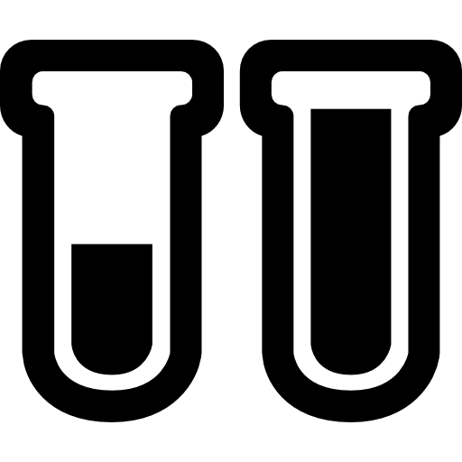 512x512 Medical Samples In Test Tubes Couple Icons Free Download