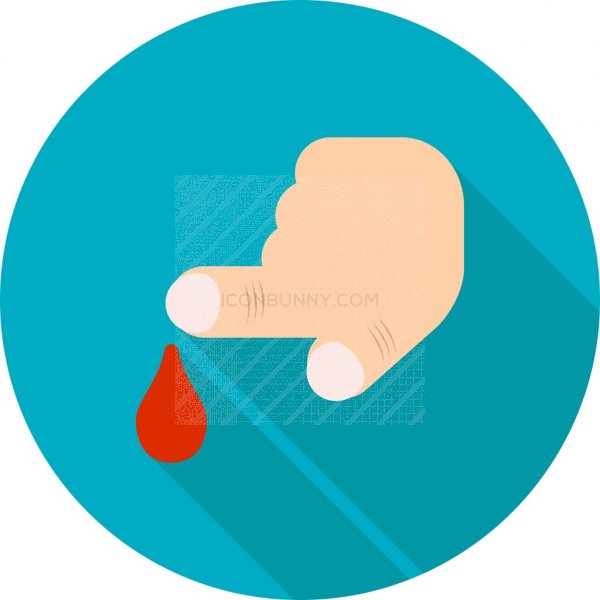 600x600 Blood Sample Flat Shadowed Icon