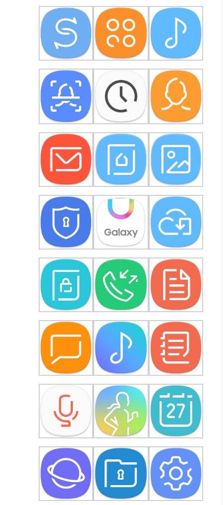 450x1016 Samsung Galaxy Launcher And App Icons Leaked