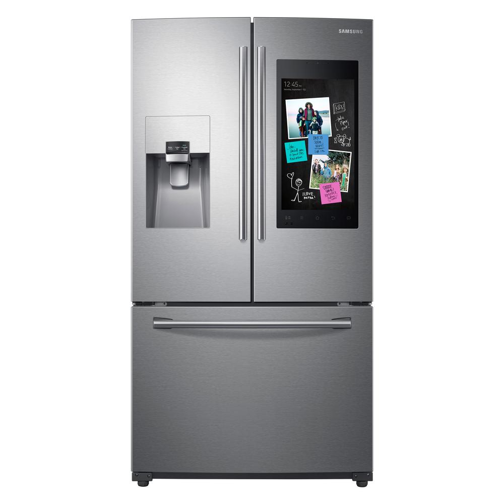 1000x1000 Samsung Cu Ft Family Hub French Door Smart Refrigerator