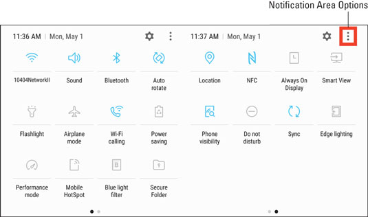 The Notification Area And Screen Of The Samsung Galaxy 535x316 The Notification Area And Screen Of The Samsung Galaxy