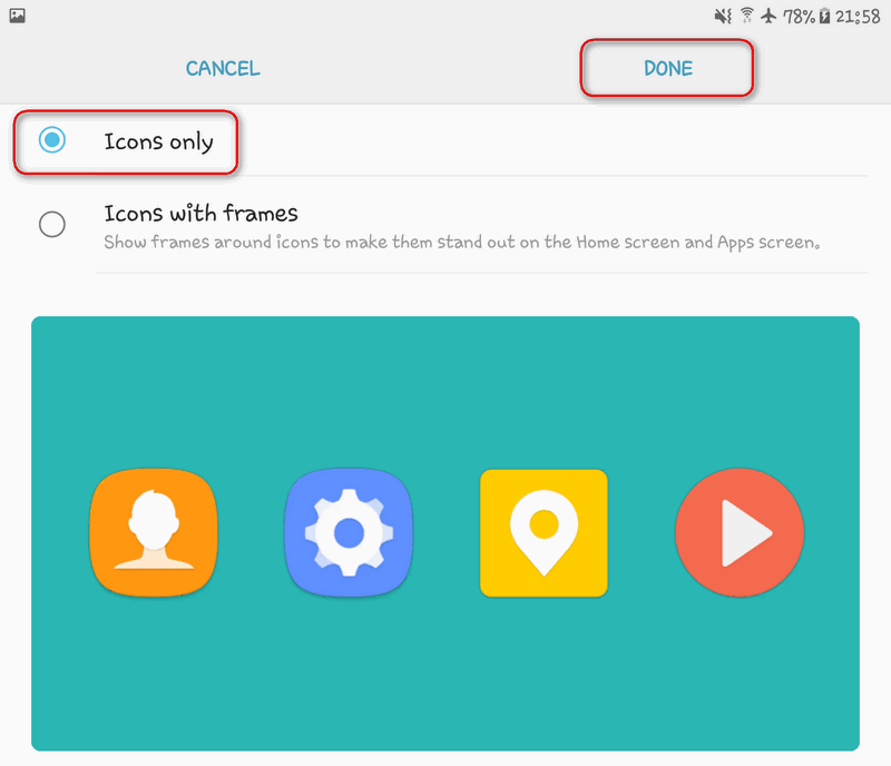 800x688 Remove Frames From Icons In Android Nougat On Samsung Devices