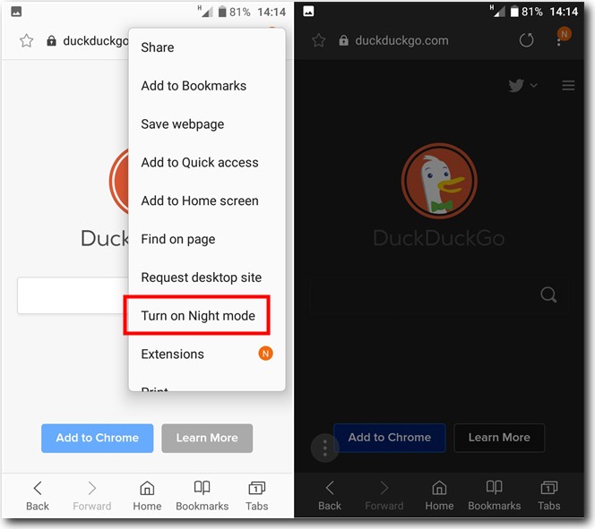 664x591 How To Turn On Night Mode In Samsung Internet Browser For Android
