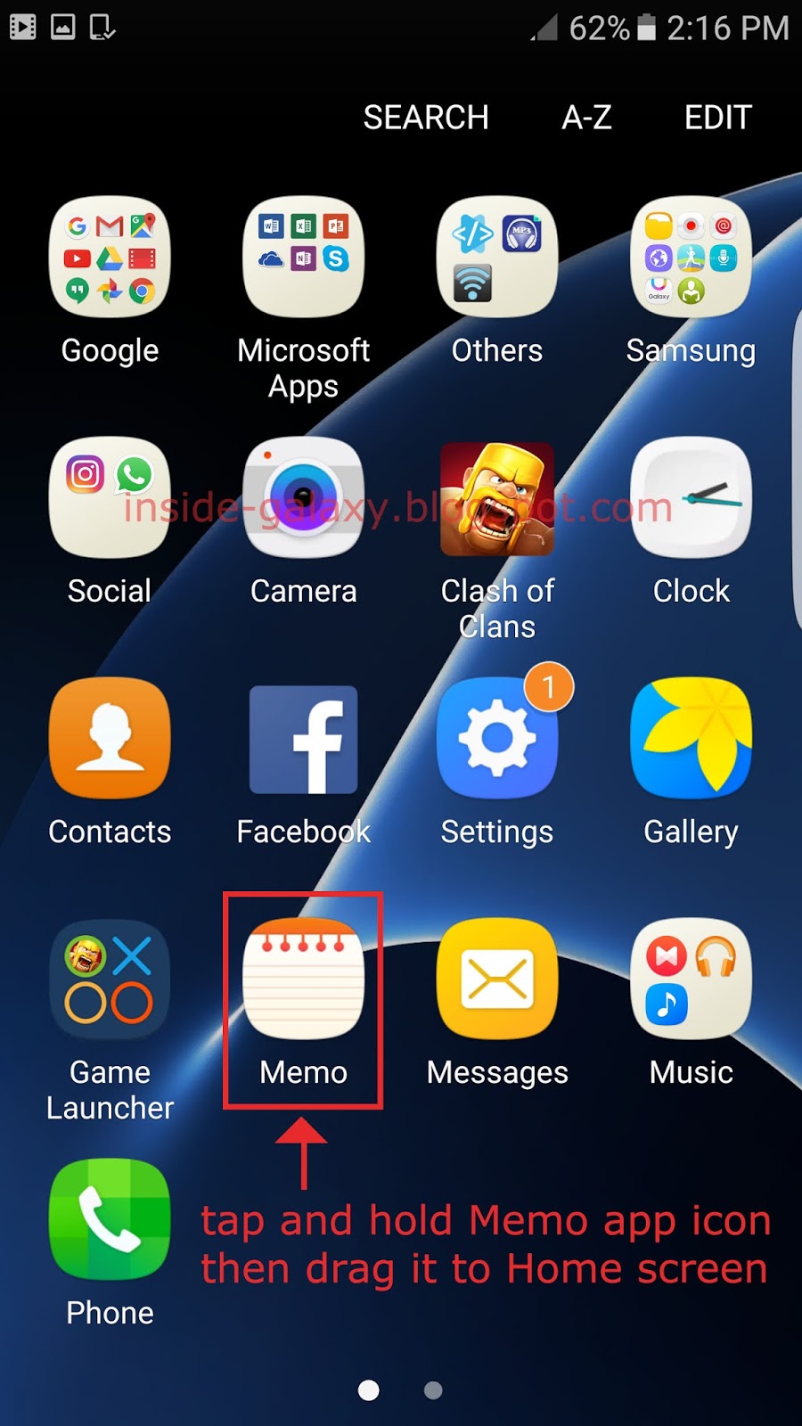 900x1600 Samsung Galaxy Edge How To Add Or Remove Apps Shortcuts
