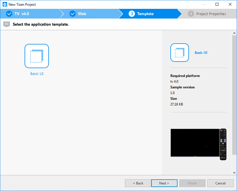 829x670 Create Your First Tizen Tv Web Application Tizen Developers
