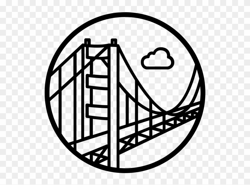 840x621 San Francisco Bridge Icon, Hd Png Download
