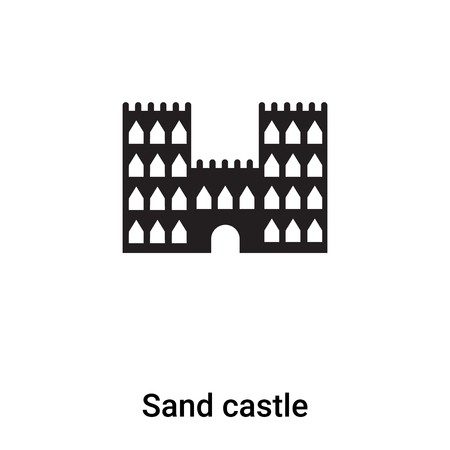 450x450 Sand Castle Icon Vector Isolated On White Background, Concept