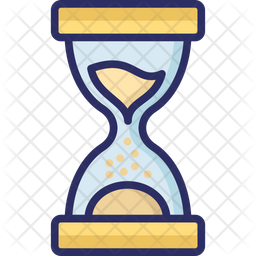 Sand Clock Icon Of Colored Outline Style 256x256 Sand Clock Icon Of Colored Outline Style