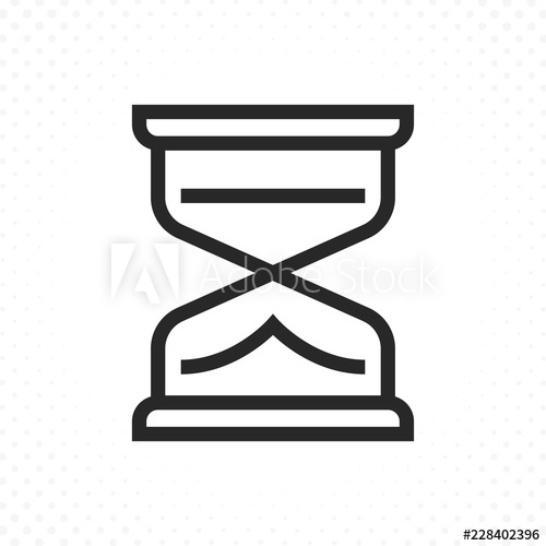 Sand Clock Icon Hourglass Vector Icon, Hourglass Thin Line Icon 500x500 Sand Clock Icon Hourglass Vector Icon, Hourglass Thin Line Icon