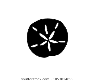 325x280 Sand Dollar Png Black And White Transparent Sand Dollar Black