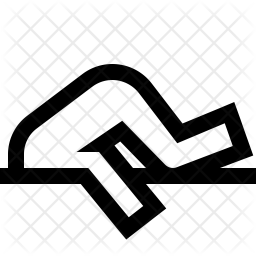 Head In Sand Icon Of Line Style 256x256 Head In Sand Icon Of Line Style