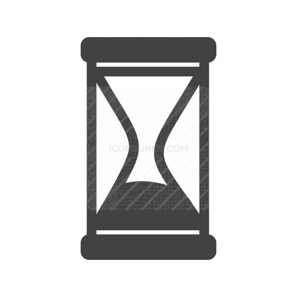 Sand Glass Glyph Icon 600x600 Sand Glass Glyph Icon