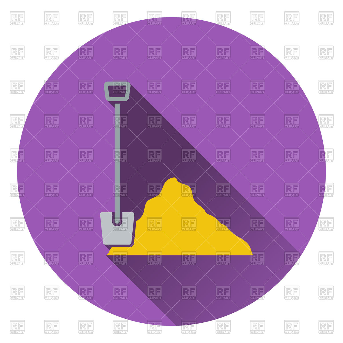 Construction Shovel And Sand Icon Vector Image Of Icons 1200x1200 Construction Shovel And Sand Icon Vector Image Of Icons