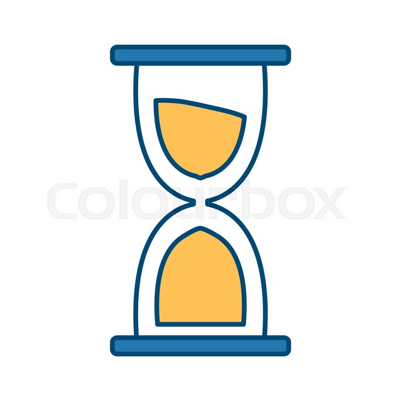 800x800 Hourglass Sand Timer Icon Vector Stock Vector Colourbox