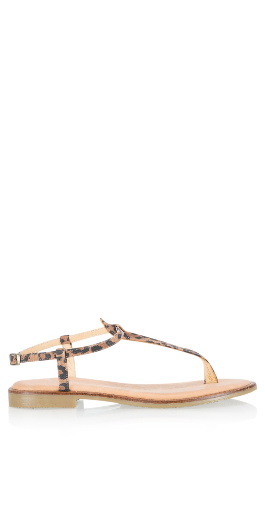 1005x1985 Gemini Label Sammie Icon Suede Flat Sandal In Leopardo