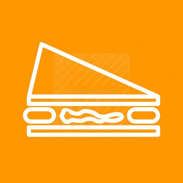 600x600 Sandwich Line Multicolor Bg Icon