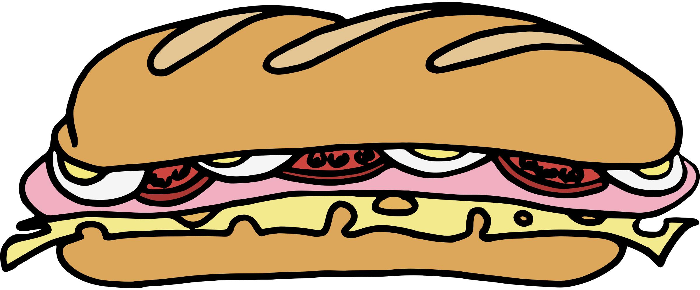 2400x997 Sandwich One Icons Png