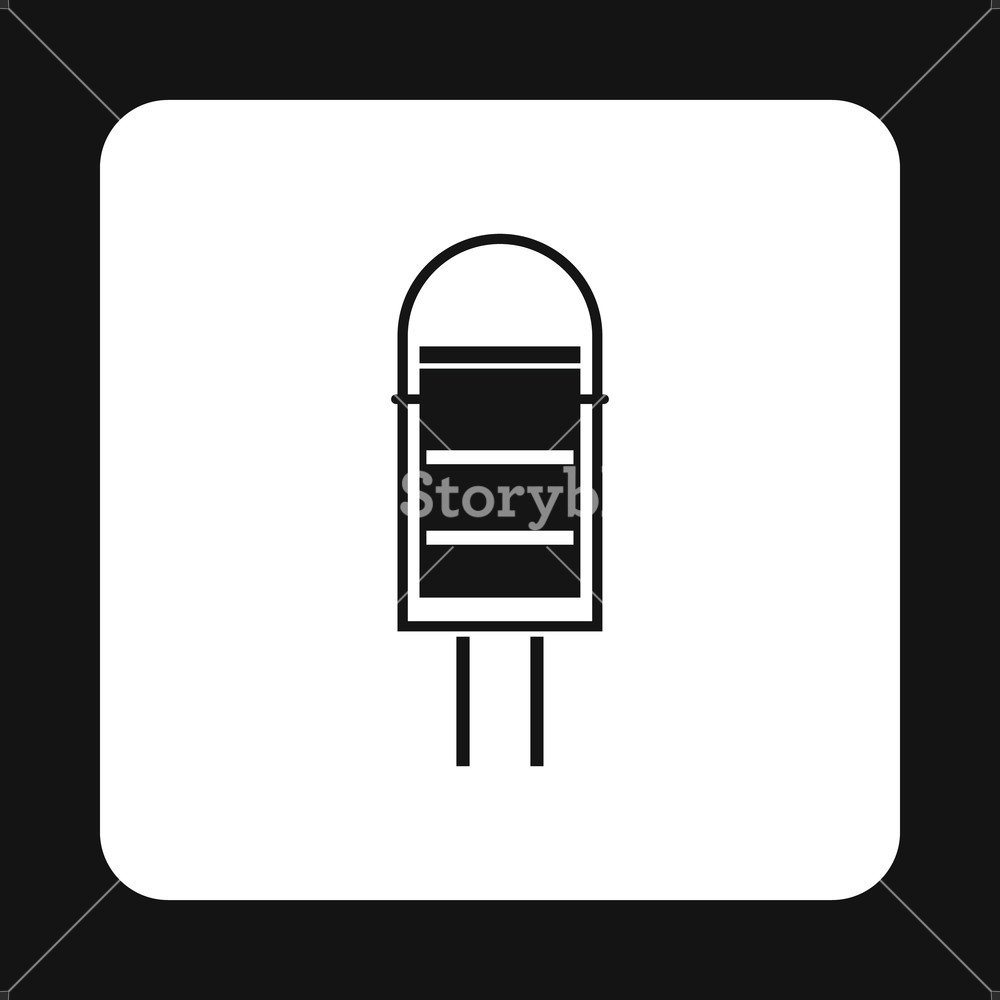 Trash Bin For Street Icon In Simple Style Isolated On White 1000x1000 Trash Bin For Street Icon In Simple Style Isolated On White