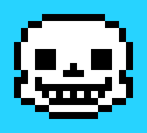 210x190 Sans Icon Pixel Art Maker