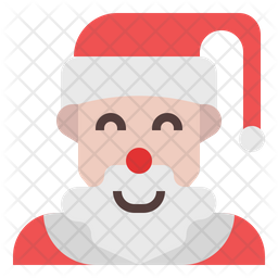 256x256 Santa Claus Icon Of Flat Style