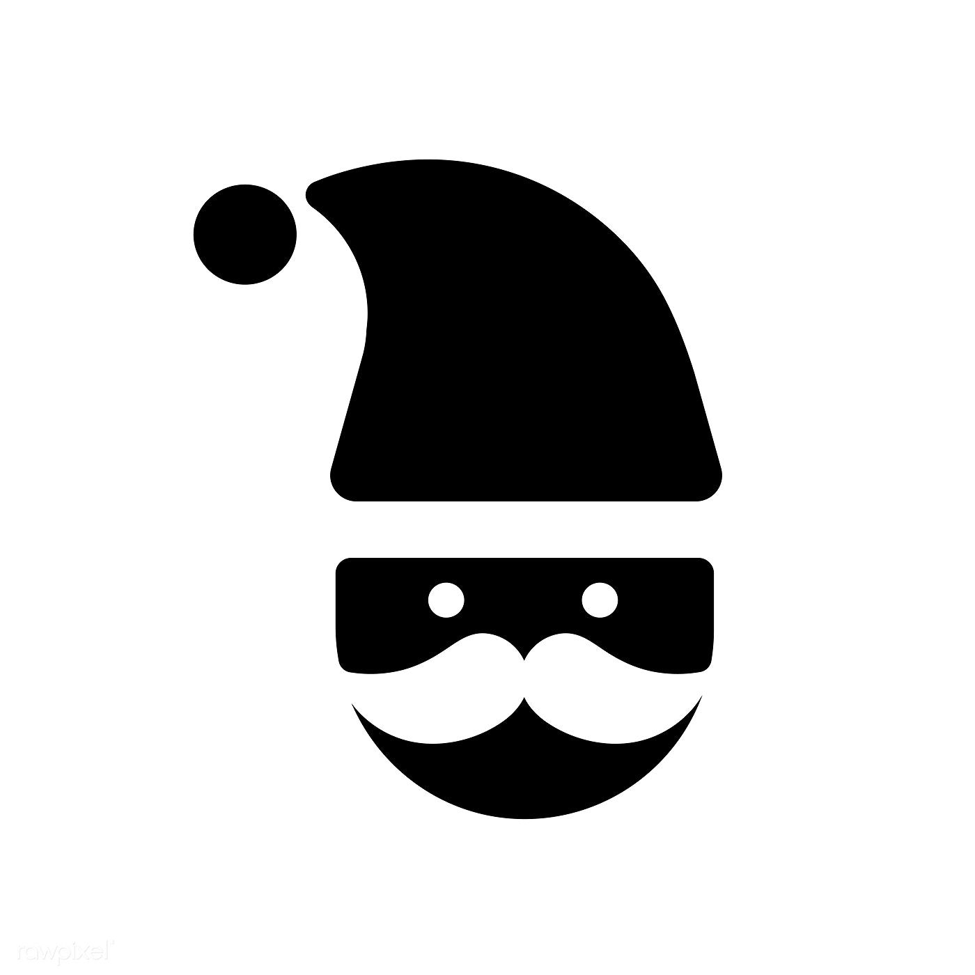 1400x1400 Santa Claus Icon Christmas Holiday Decoration Vector Free Image