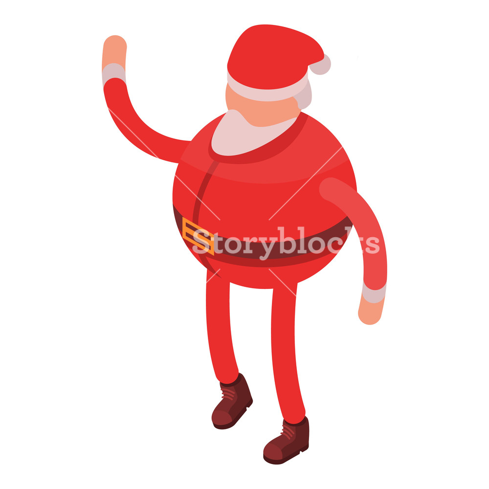 1000x1000 Santa Claus Icon Isometric Of Santa Claus Vector Icon For Web
