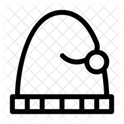 256x256 Santa Hat Icon Of Line Style