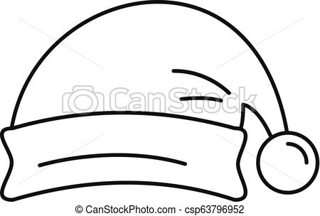 450x304 Santa Hat Icon, Outline Style Santa Hat Icon Outline Santa Hat