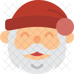 256x256 Santa Icon Of Flat Style