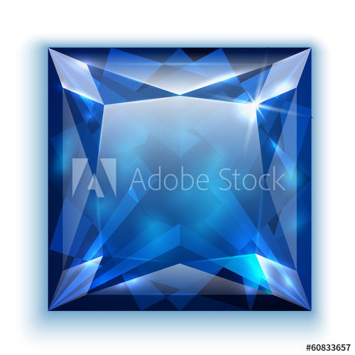 500x500 Princess Cut Sapphire Icon