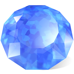 256x256 Sapphire Icon Download Desktop Crystal Icons Iconspedia