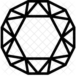 256x256 Sapphire Icon Of Line Style