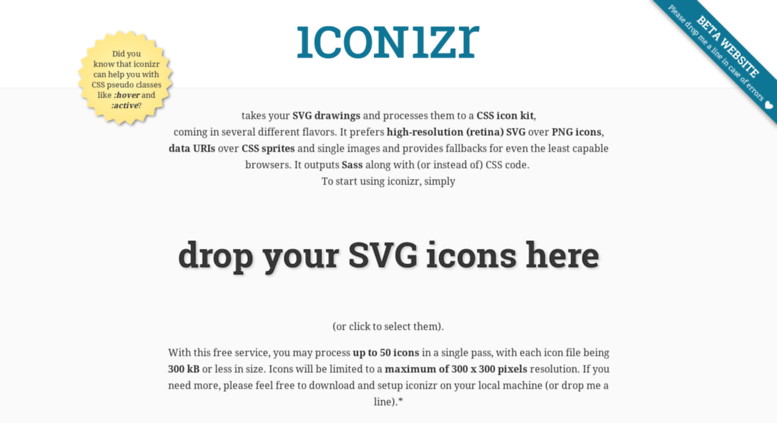 777x423 Access Iconizr Css Sass Icon Kit Creator