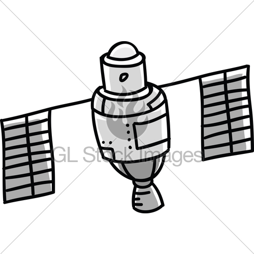 500x500 Satellite Icon Gl Stock Images