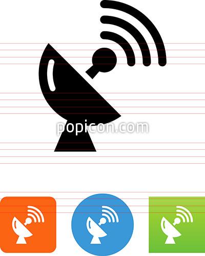 400x499 Satellite Dish Icon