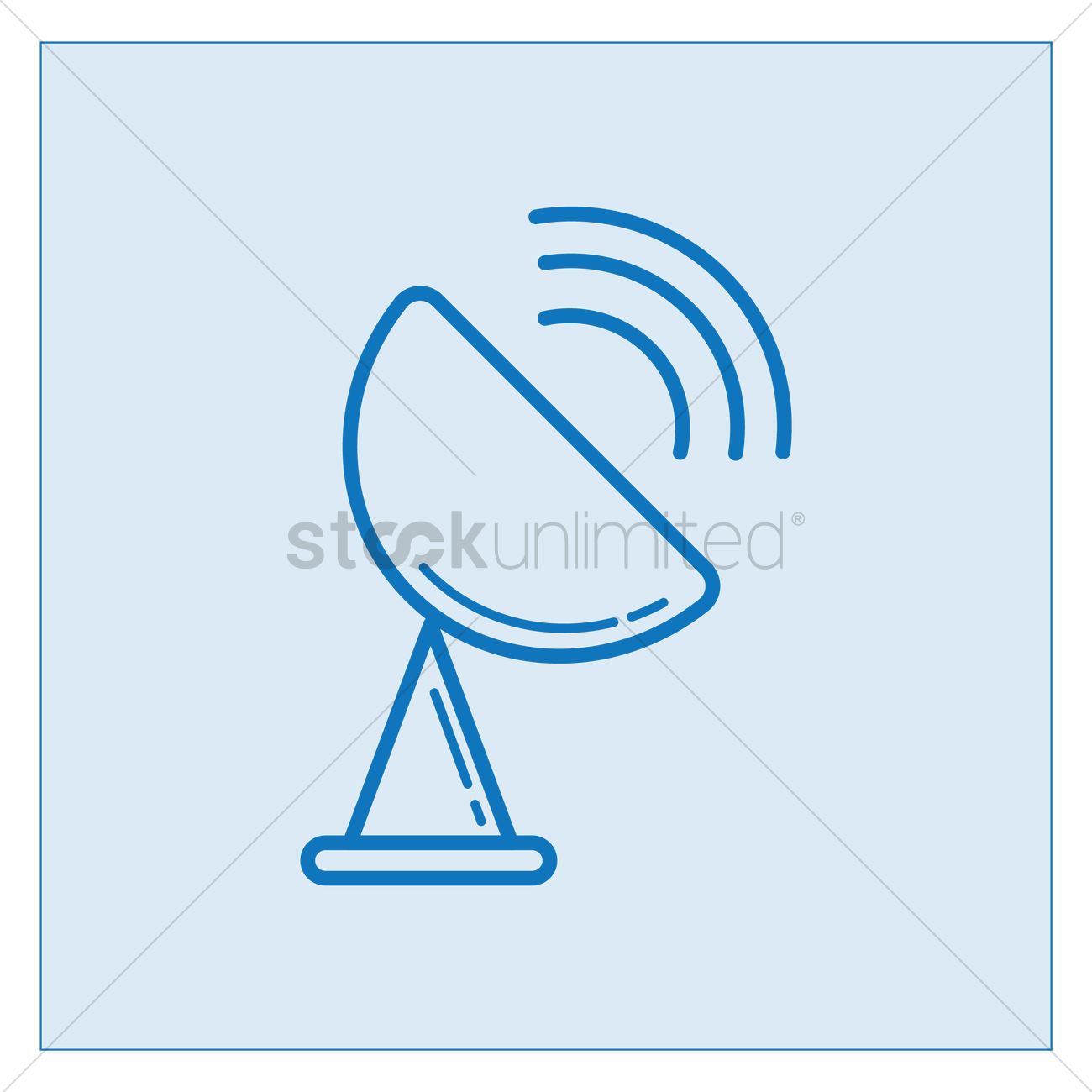 1300x1300 Satellite Dish Icon Vector Image