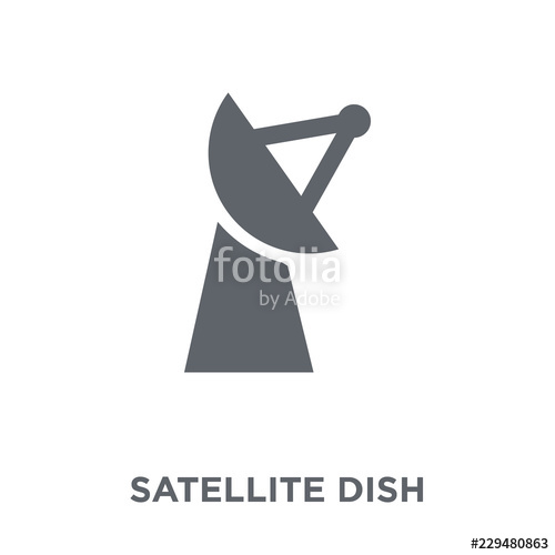 500x500 Satellite Dish Icon From Electronic Devices Collection Stock