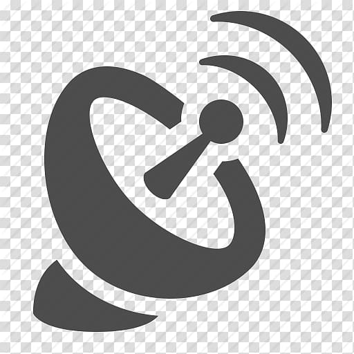 512x512 Black Signal Illustration, Satellite Dish Computer Icons Aerials