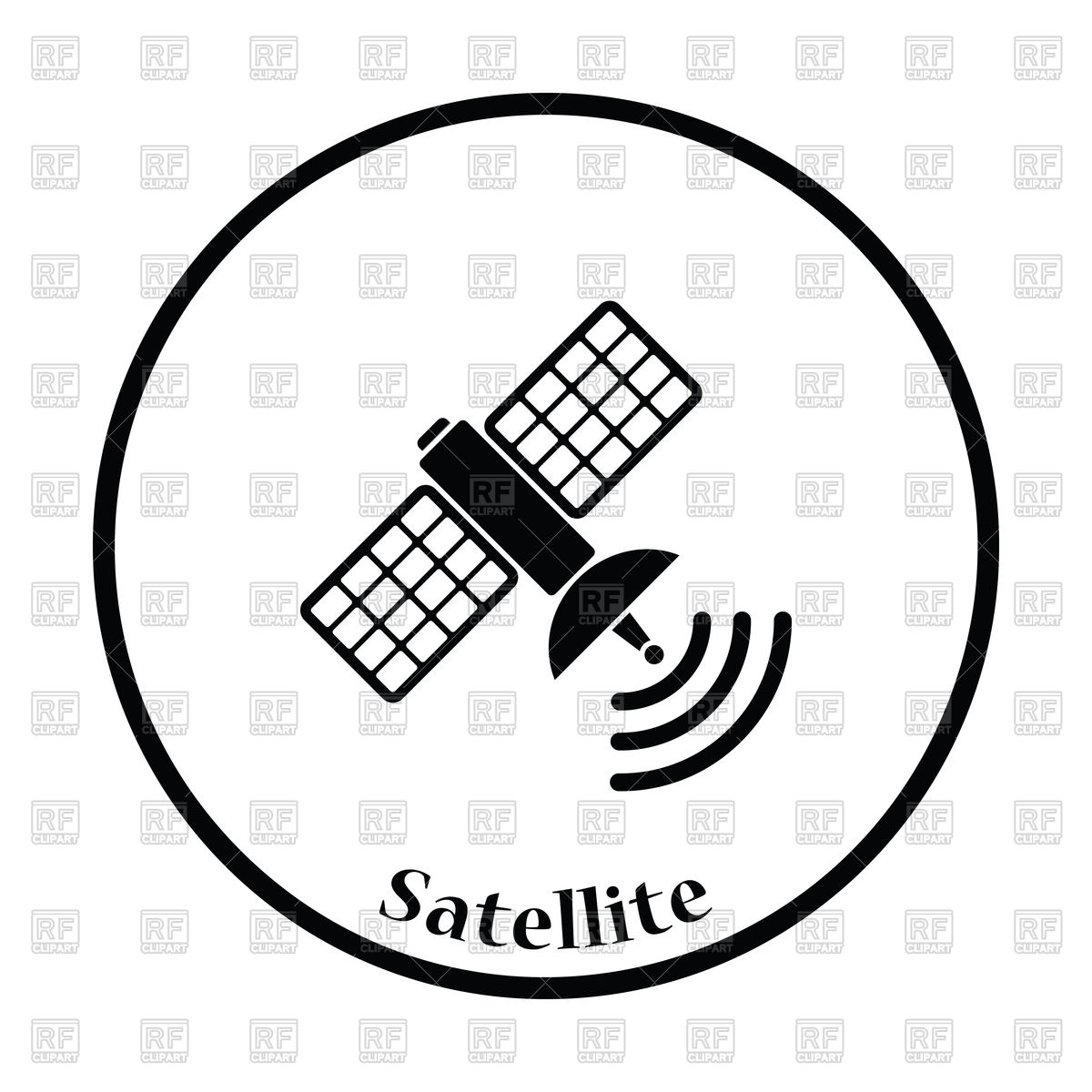 1200x1200 Satellite Icon Vector Image Of Objects Angelp