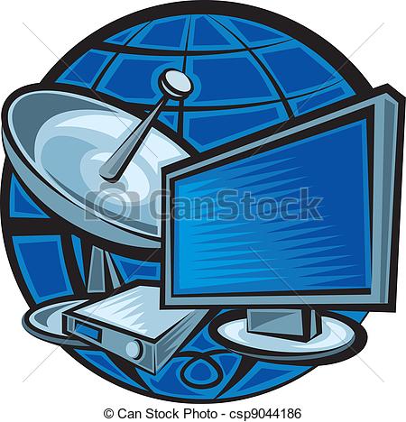 450x468 Satellite Tv Clipart