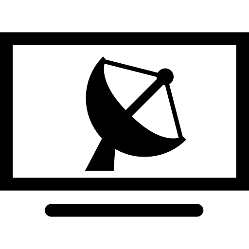 512x512 Satellite Tv Monitor Symbol Icons Free Download