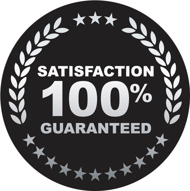 619x621 Hd Satisfaction Guaranteed Badge
