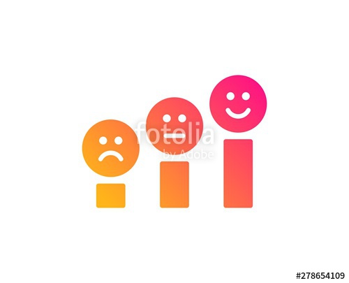 500x405 Customer Satisfaction Icon Positive Feedback Sign Smile Chart