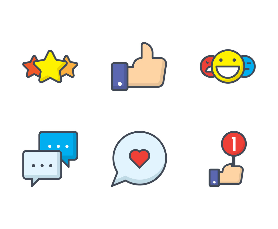 1136x936 Satisfaction Line Icon Vector Art Graphics
