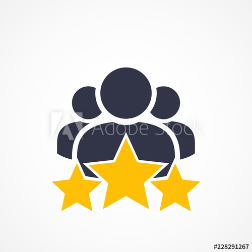 500x500 Customer Satisfaction Icon On White Achievement, Grade, Ranking