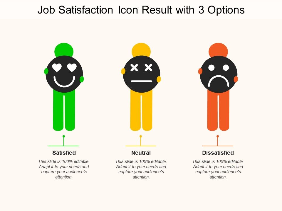960x720 Job Satisfaction Icon Result With Options Powerpoint Shapes